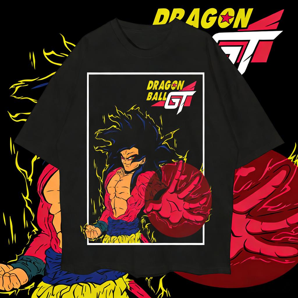 Dragon Ball 2026 Summer 100 Cotton Son Goku Printed Casual Sports Fitness Tshirt Vintage Harajuku Neutral Kids Tshirt Top Y2k