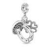 New Coppering Lucky Four-Leaf Clover Charm Of Chain Beaded Fit Original Pendant Bracelet Diy Ladies Jewelry