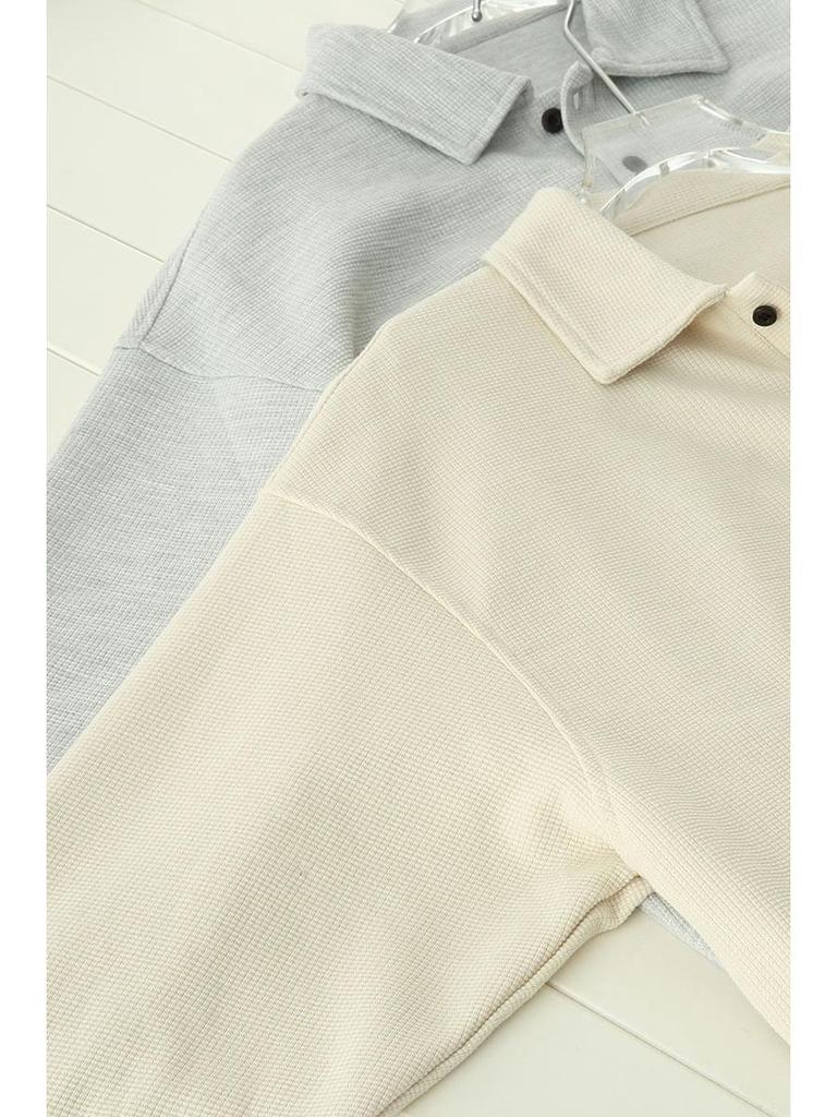 Retro Loose-Fit Long Sleeve Polo Sweatshirt - Versatile Casual Style for Students and Influencers