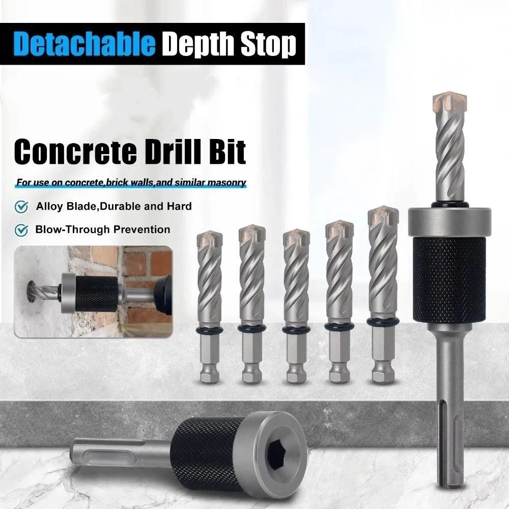 Split-type Detachable Depth Stop Fast Hexagonal interface Concrete Drill Bit Wear-resistant Easy To Install