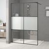 Shower Wall 140x195 Cm ESG Glass Half-frosted