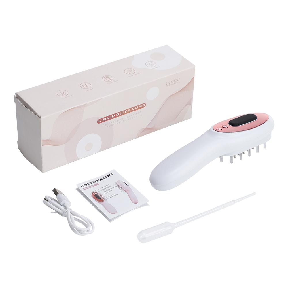 Electric Head Massager Device Red Light Therapy Vibration Hair Scalp Massage Comb Electric Scalp Oil Applicator Anti-Hair Loss