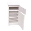 1:12 Mini Dollhouse Mobili Accessori Cucina in miniatura Frigorifero bianco Frigorifero a 2 porte Soggiorno Giocattolo per gioco di ruolo