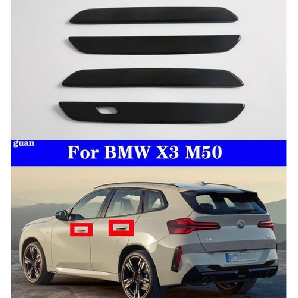 Car handle decorative strip Black For BMW X3 M50 2025-2026
