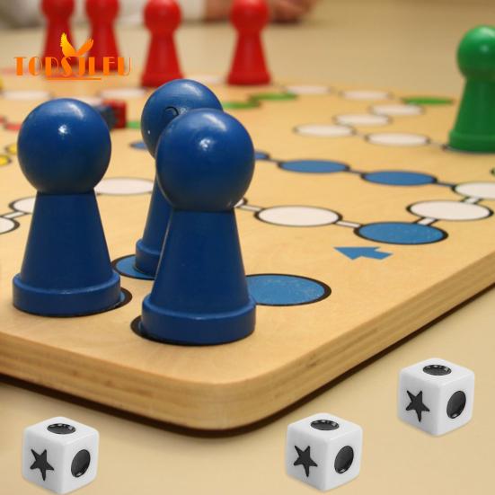 Left Right Center Dice - 5Pcs, Six Sided 16mm Standard Size Acrylic Dice, Easy To Grip, Game Dice Games Accessories