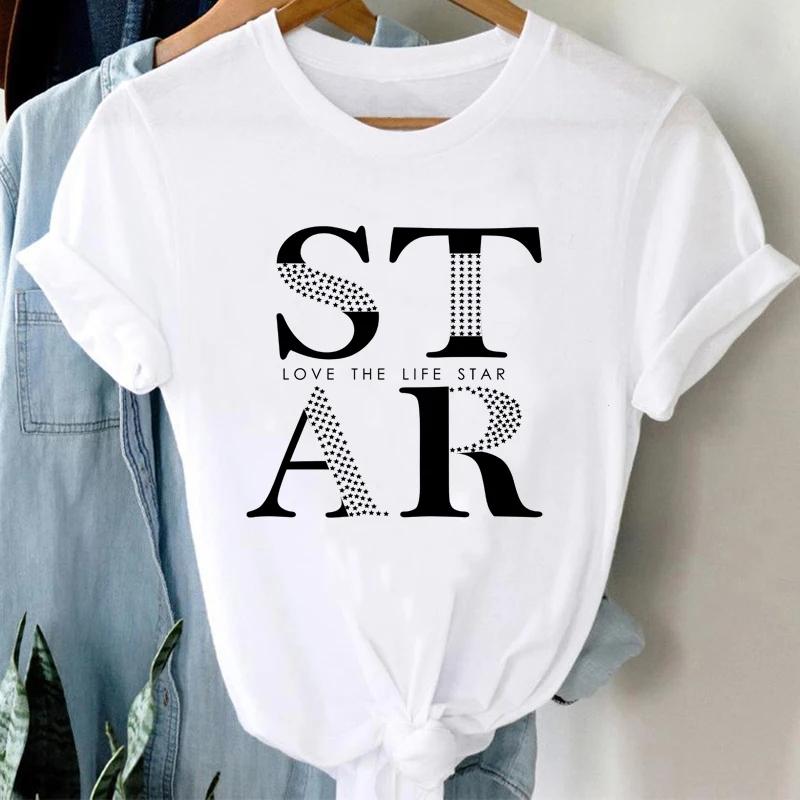 Women Ice Cream Casual Cute Beach 90s Cartoon Short Sleeve Graphic Summer Fashion Print Female Clothes Tops Tees Tshirt T-Shirt