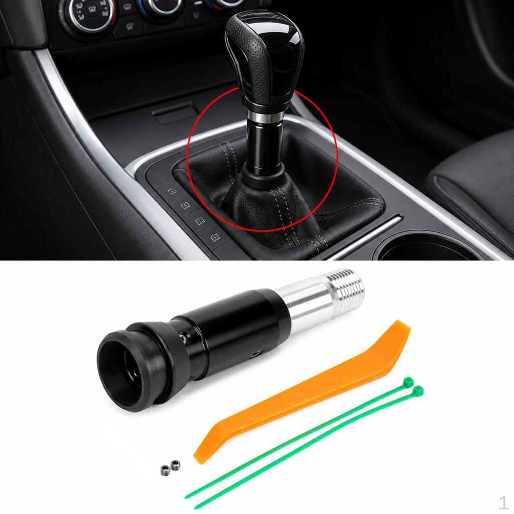 Car Gear Shift Head Converter Metal Professional Knob Adapter Red