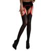 Sexy Dames Kousenbanden Ring Verbinding Kous Broekje Zonder Kruisje Sexy Olie Glanzend Doorzichtig Dienstmeisje Kousen Boven de Knie Kous