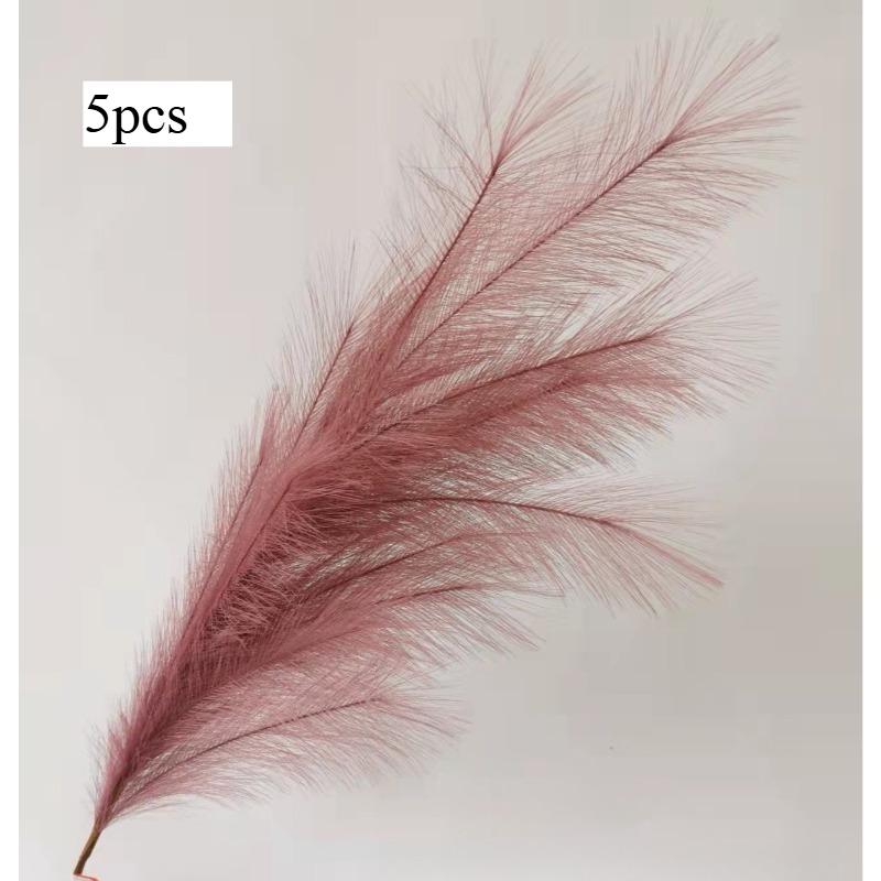 5pcs Extra Large Pampas Grass Stem 120cm Artificial Silk Flower Fluffy Faux Reed Boho Home Wedding Decoration