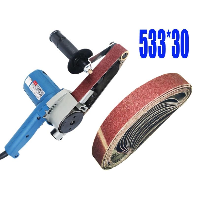 

Electric Belt Sander Machine 30*533mm 6 Variable Speed Belt Orbital Sander Buffing Sanders 550W High Power Woodworking Sander