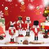 12cm 4pcs Nutcracker Soldier Pendants Handmade Creative Christmas Tree Decoration Pendant Pubs/Cafes/Shops Xmas New Year Gifts