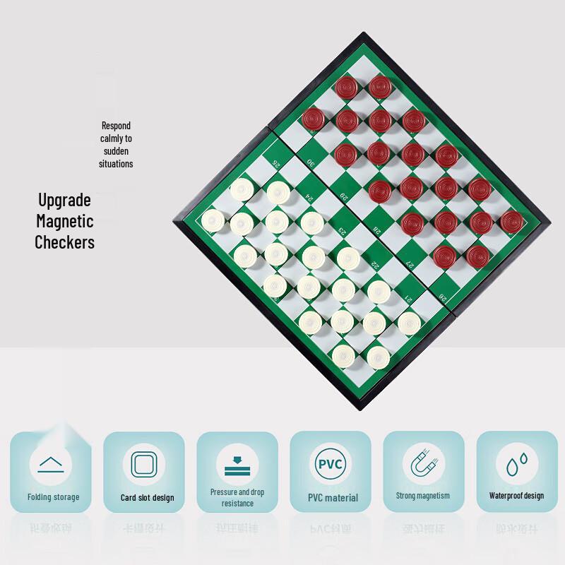 Ge Liang Hao Magnetic Folding 100-Square Checkers