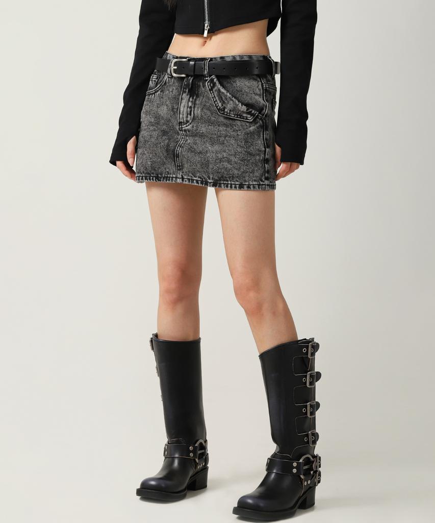 AVANDRESS Ava Denim Mini Skirt Blue
