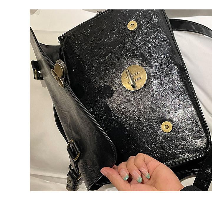 Vintage vosková hovězí kůže crossbody kožená taška na mobil se dvěma zipy