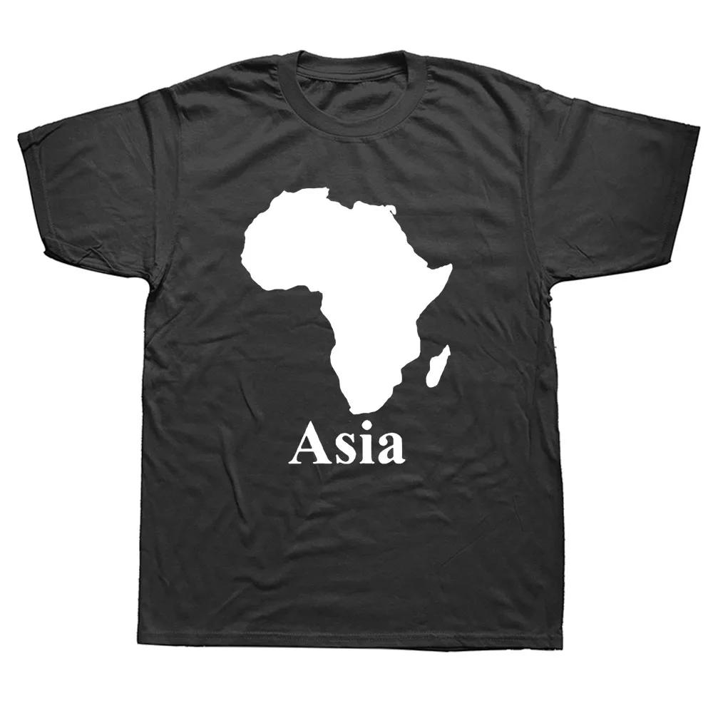 AFRICA ASIA Birthday Funny Unisex Graphic Fashion New Cotton Short Sleeve T Shirts ONeck Harajuku Tshirt