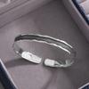 Retro Geometry Creative 925 Sterling Silver Jewelry Personality Reticular Simple Line Opening Bracelets TYB644
