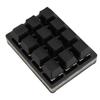 12 Key Mechanical Gaming Keyboard Mini USB Wired RGB Red Switch Programmable Macro Keyboard Black