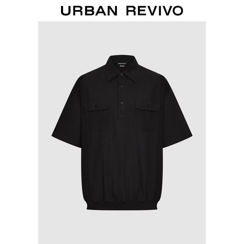 

Men s Solid Color Short-Sleeve Pullover Shirt L
