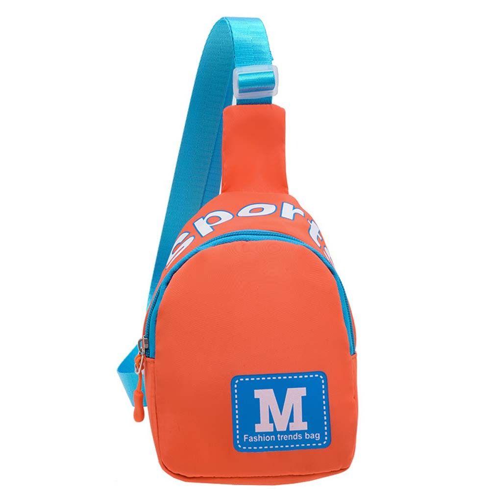 Korean Style Children Crossbody Bag Letter M Outdoor Travel Shoulder Bag Cute Kids Chest Bag Daily