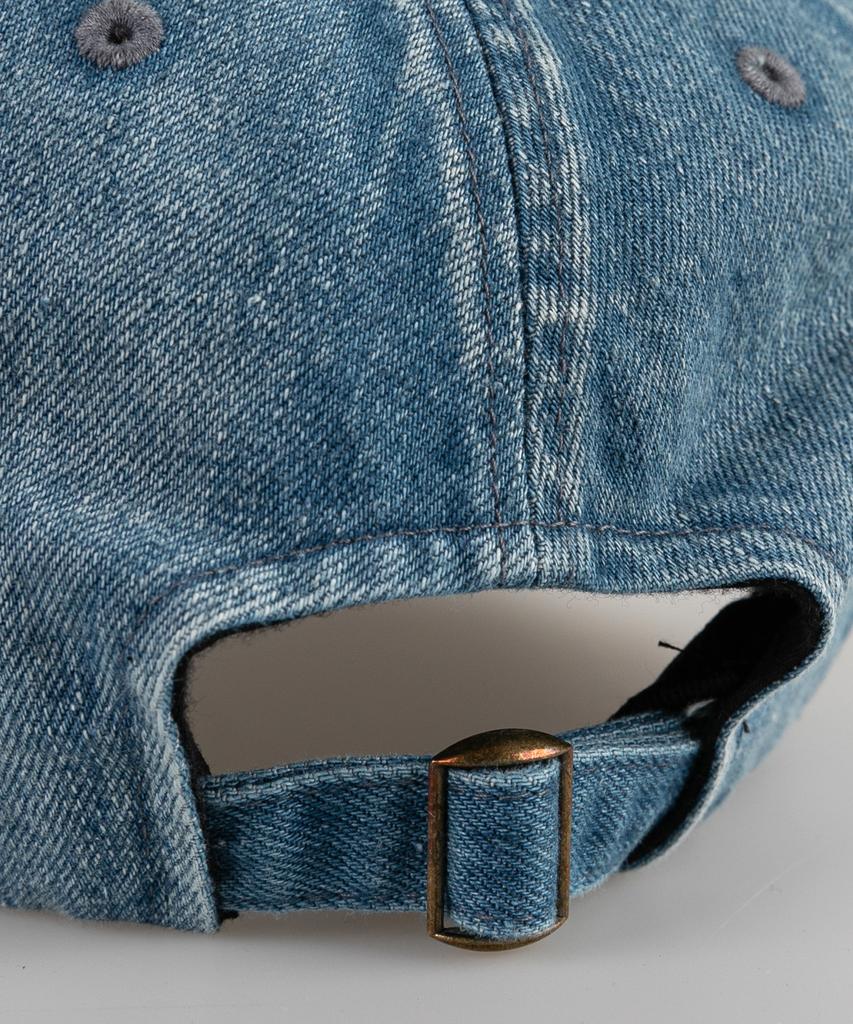 Wig Smile Denim Ball Cap - Light Blue
