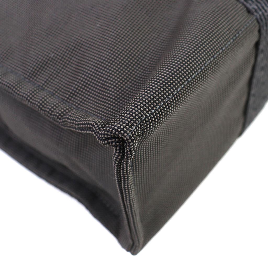 Excellent HERMES Tote Bag Her Line MM Serie Button Canvas Handbag Gray Women Used