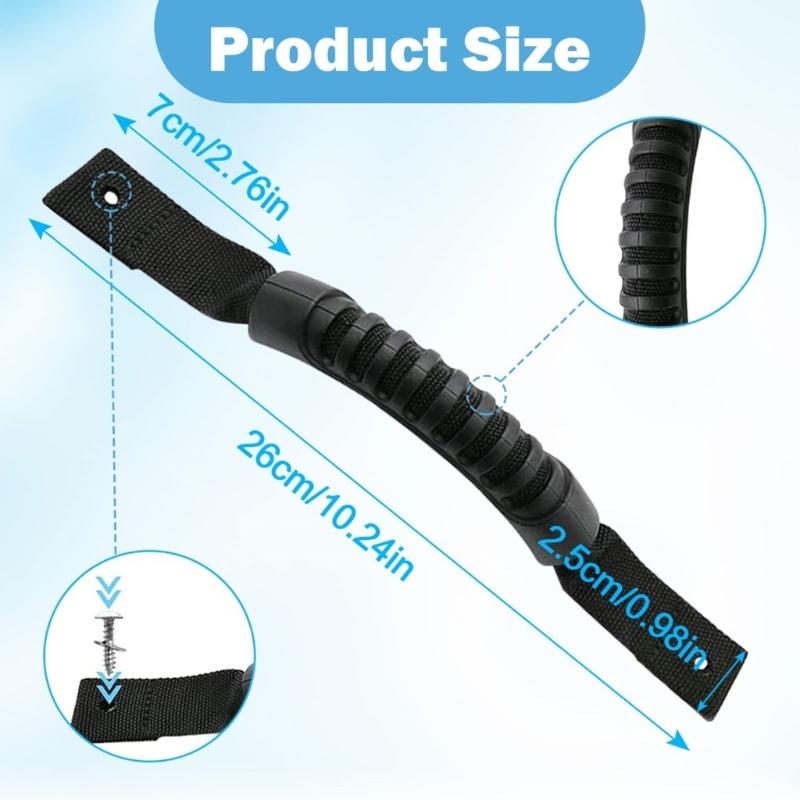 2/4Pcs Universals Canoes Boats Mount Carry Handle Ergonomic Luggage Case Handle for Kayaks Repair Accessories Enduring