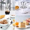 FACIACC Coffee Dripper Coffee Filter Stainless Steel Filter Slow Coffee Drip 2 Layer Mesh Integrated