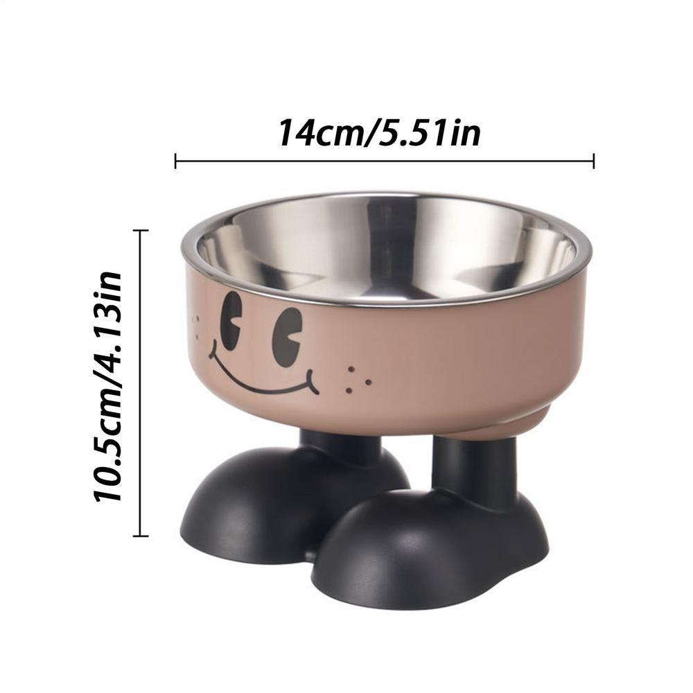 

Elevated Pet Bowls Anti-Tip Stainless Steel Cat Dog Food Water Dishes Raised Feeding Bowls for Pets Dogs Food Water Feeding кавовий