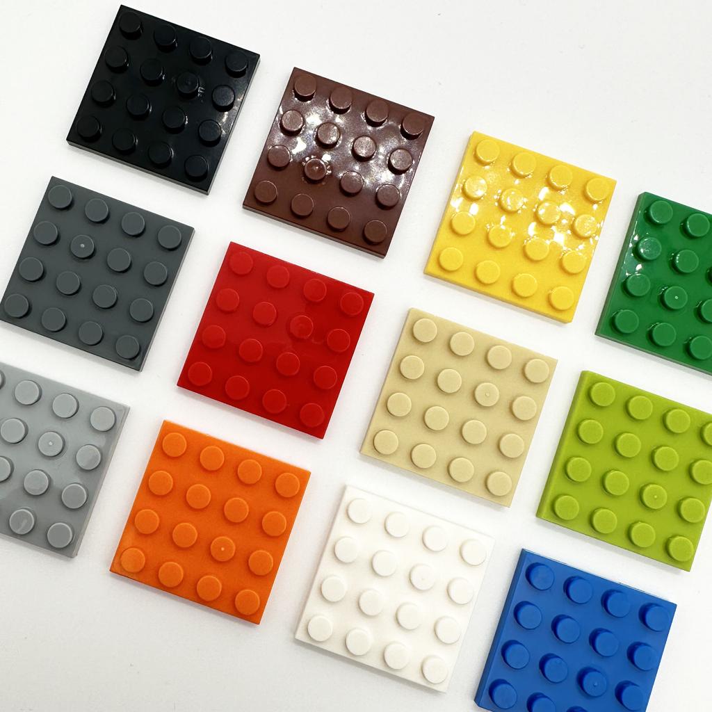 Non-Toxic 200Pcs Moc Thin Building Blocks 3031 Bricks Plate 4X4 Dots Educational Classic Creative Size Compatible With 3031 Toys For Kid