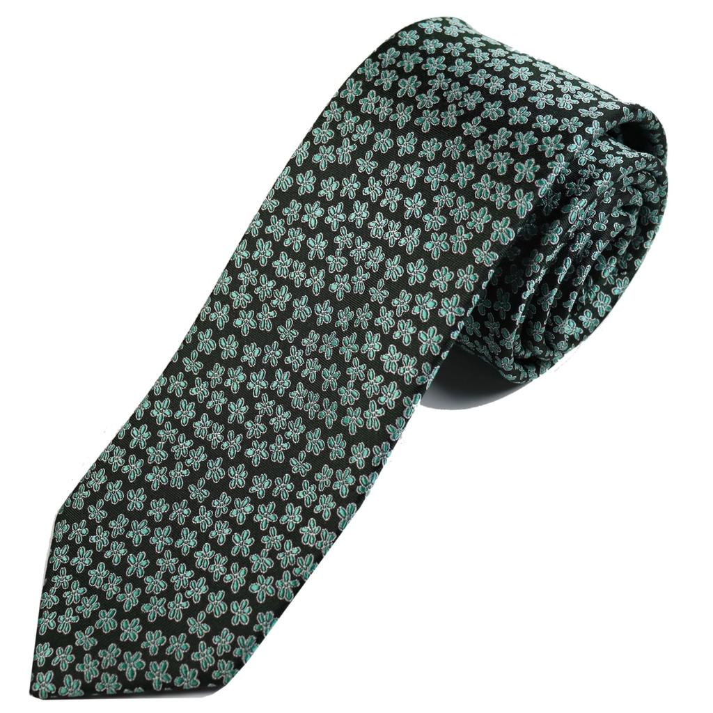 [Michiko London] KOSHINO Short Tie, Approx. 137cm in Length, Wrinkle-Resistant, Bonded Fabric, Backed Fabric, Voluminous Feel, Made in Japan, Branded