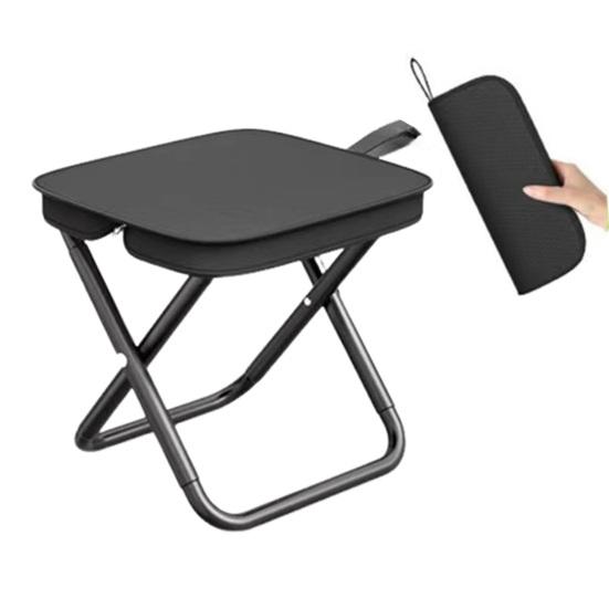 Outdoor Folding Stool with Carry Bag Portable Lightweight Heavy Duty Camping Backpacking Beach Picnic Fishing Collapsible Chair Seat