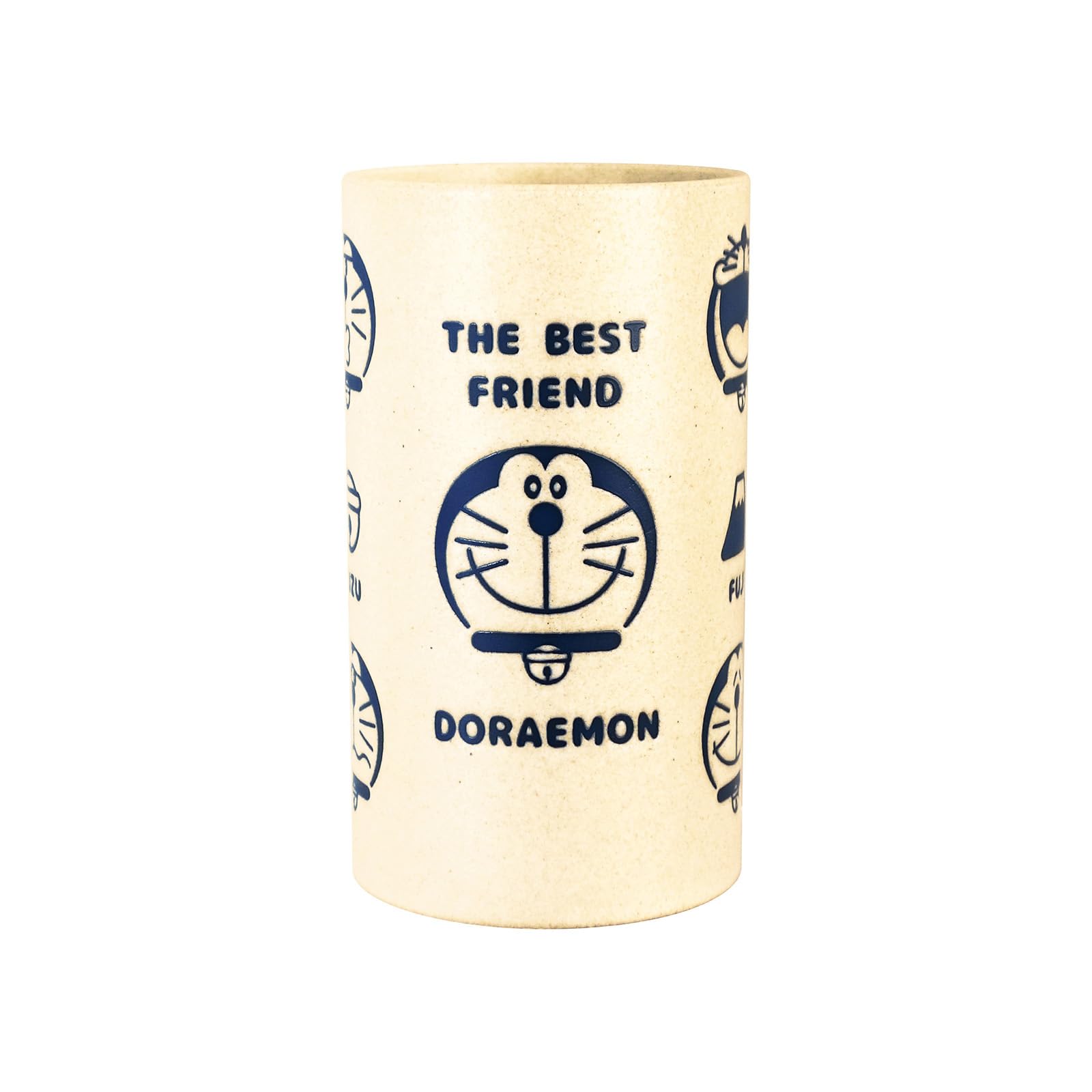 

Extra Microwave and Dishwasher Navy Blue with Auspicious Made in 009193 Doraemon Teacup, Large, Approx. 600ml, Safe, Crest, Japan,