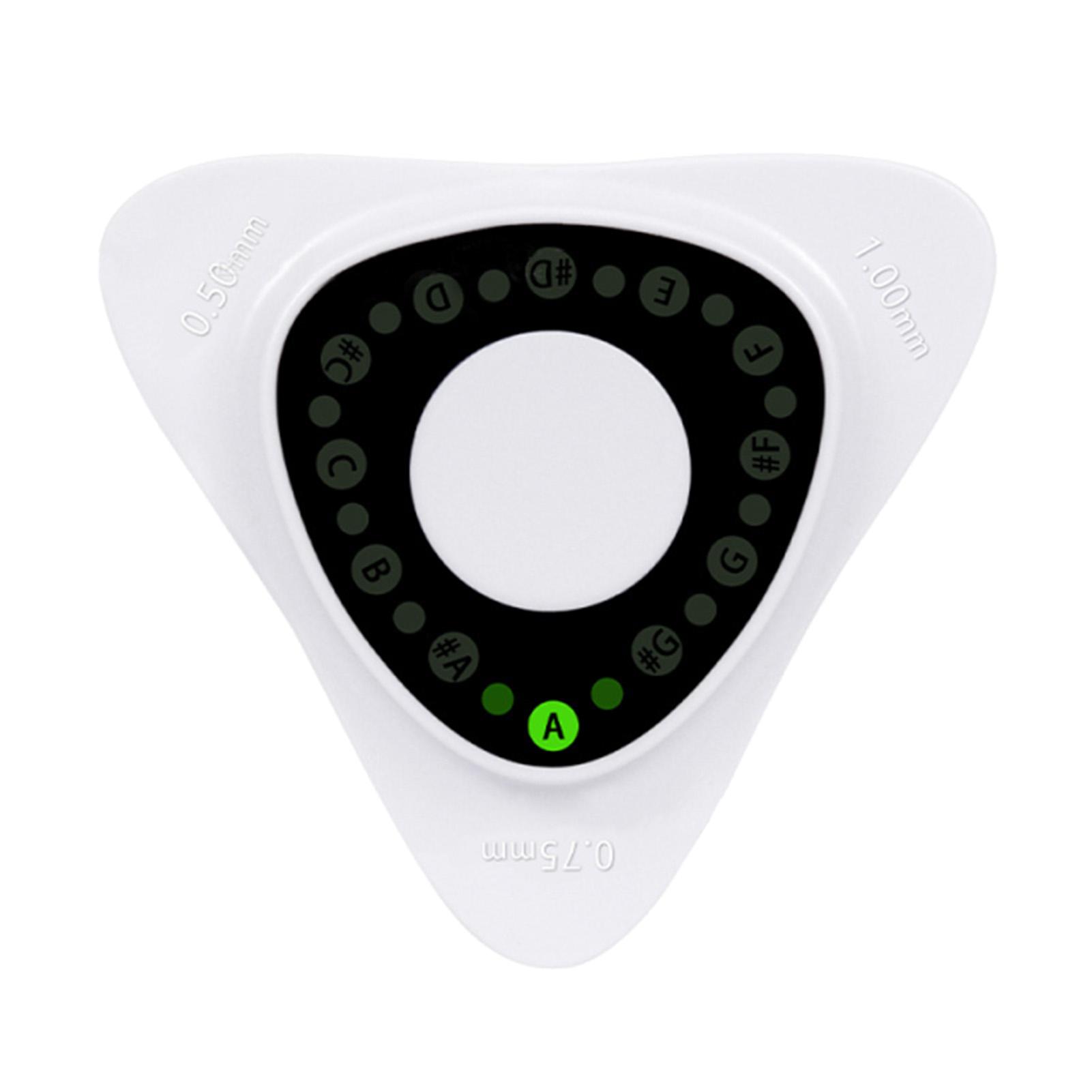 Guitar Picks Tuner Ukulele Tuner 3 Thickness Picks LED Display ABS Portable Tuner Instrument Accessory for Acoustic