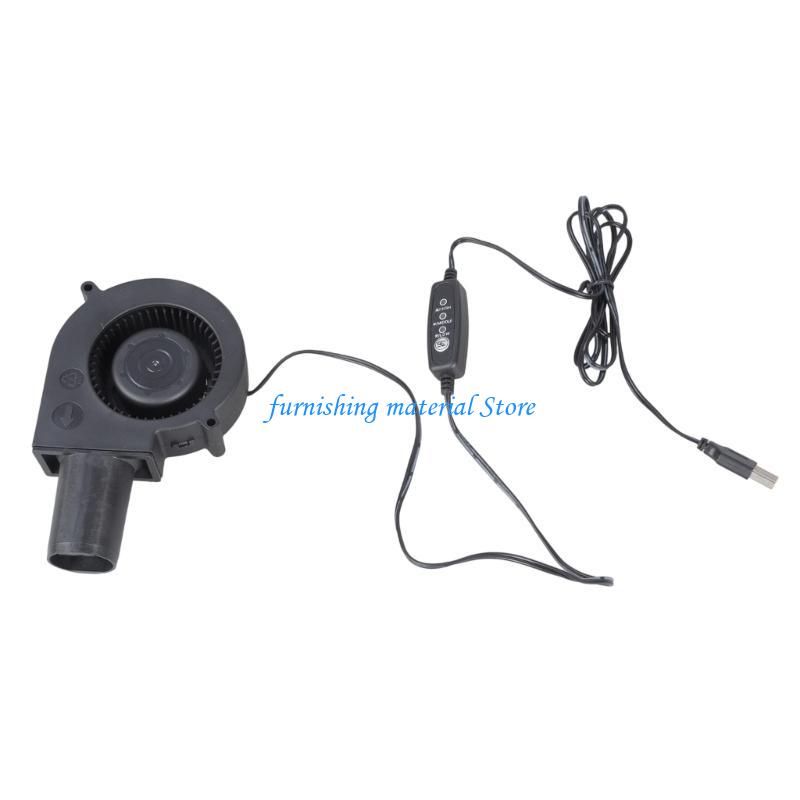 Y5GD Plastic Blower 3 Adjustable Speeds USB Powered For Backyard Grill Optimization