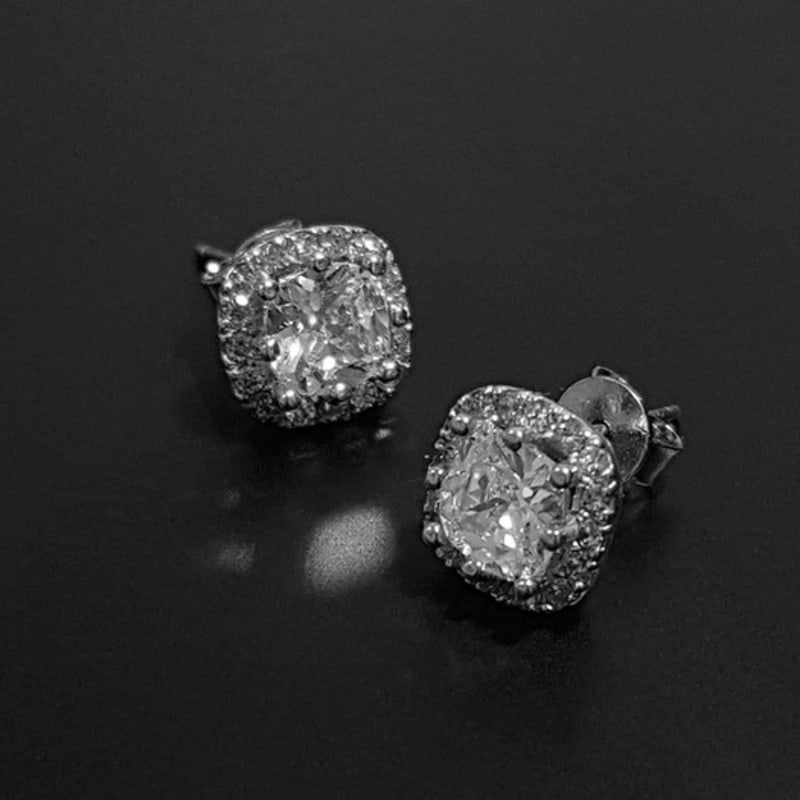 

TORTOISE [Silver925] Blenheim Cushion Earrings (#silver#gold) lemon gold