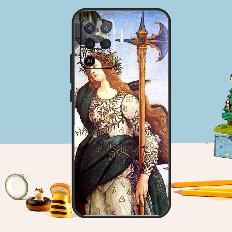 Sandro Botticelli Renaissance Kunst Hülle Für Oppo A76 A96 A16 A17 A57 A60 A40 A80 A18 A38 A58 A78 A98 A15 A54 A74 A94 A6 A5 Pro