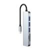 6 in 1 USB-C Typ C HD-Ausgang 4K USB 3.0 HD-Adapter HUB Multifunktions-Dock