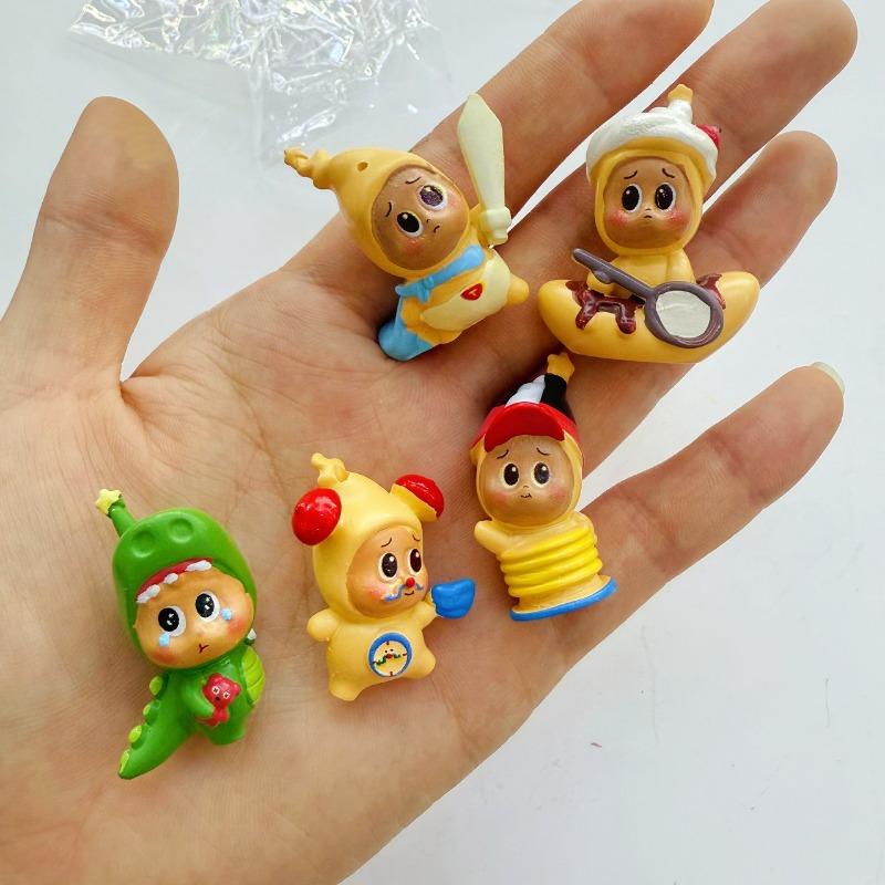 Ручная роспись Смола Звезда Толпа Играющая Милые Игрушки Машина DIY Украшение Маленький Подвеска Кукла DIY Сумка Подвеска Мобильный Телефон Цепочка