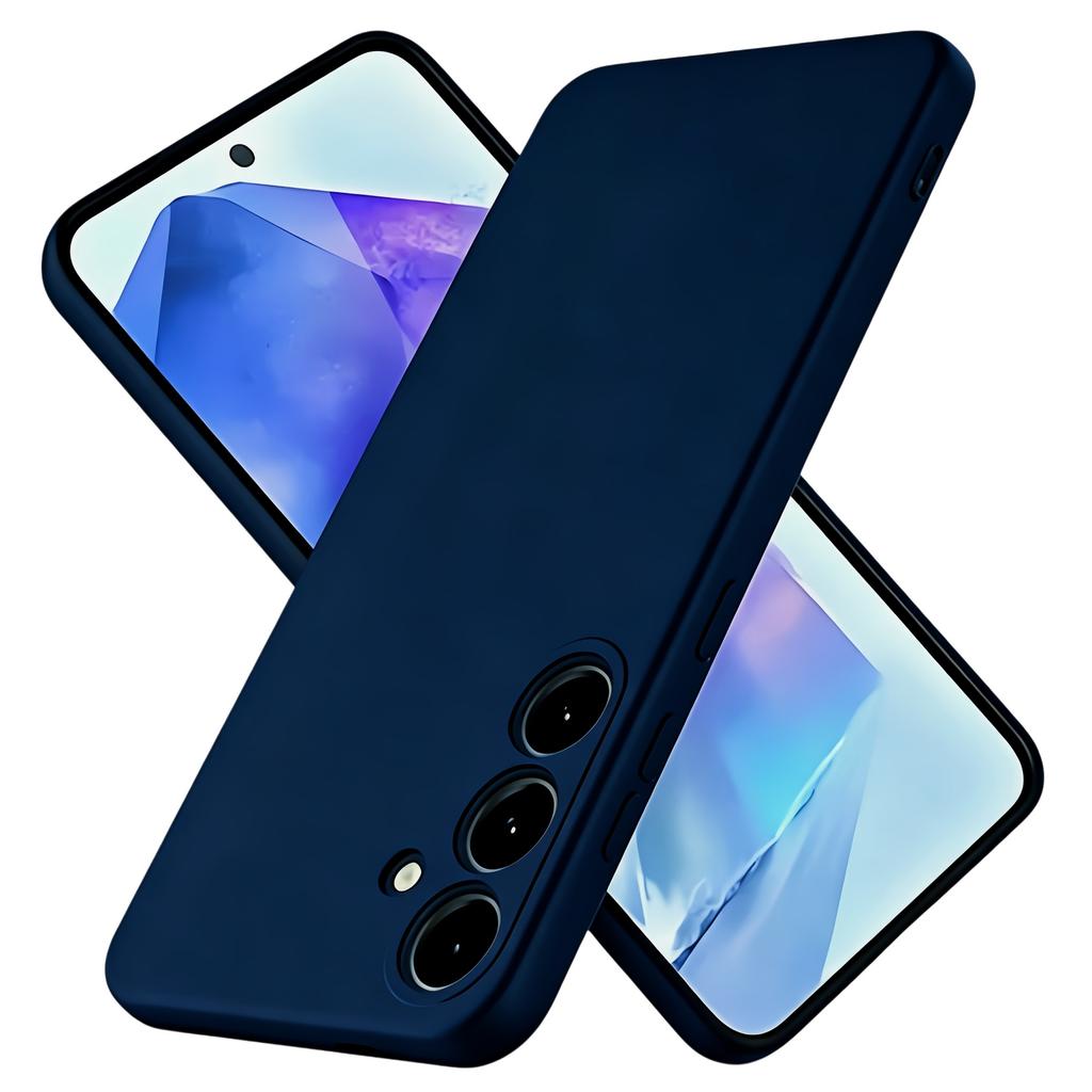 Noble Fashion Solid Colour Shockproof Protective Liquid Silicone Case For Samsung Galaxy A55 5G