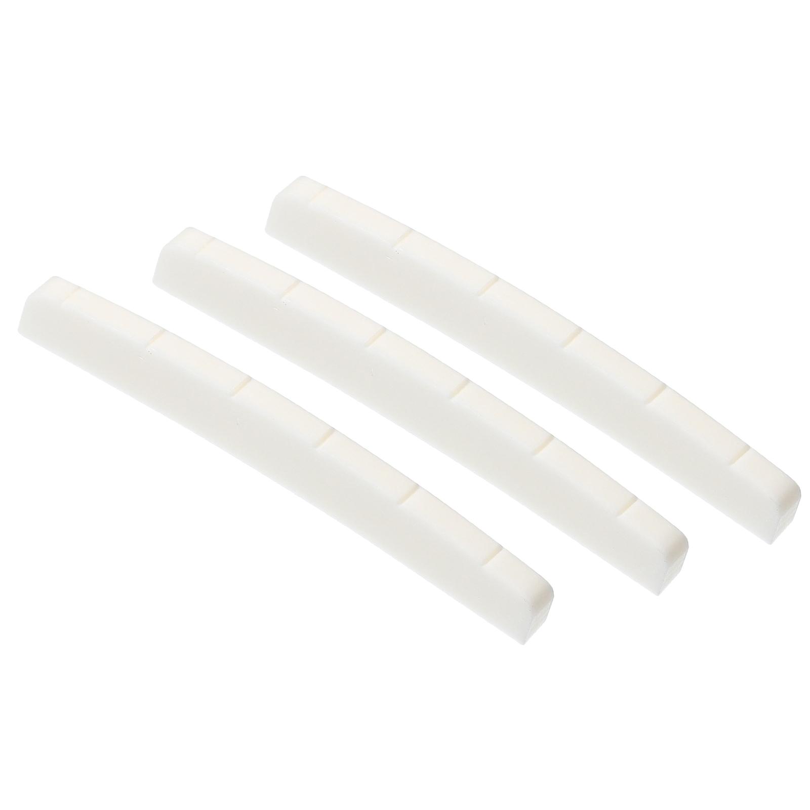 

Electric Guitar Pre-Slotted Bone Nut Replacement 6 String Guitar Top Nut Up Saddle Music Instrument Parts Easy Install 3