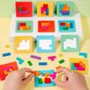 1 Set Colorful Puzzle Game Brain Teaser Toy for Kids Block Puzzle for Mind Exercise Children Toy Gift Challenge for Two Players