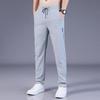 Ice Silk Men's Loose Breathable Slim Straight Casual Summer Trousers