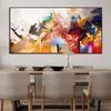 1 piece modern flower poster - frameless canvas warm tones flower painting, decoration, 2D flat frameless painting