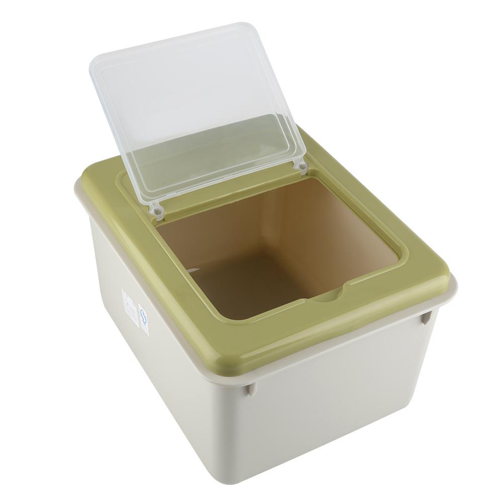 Portable Rice Storage Bin Kitchen Plastic Cereal Grain Bean Food Storing Box Food Container(#2)