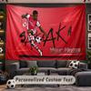 Bukayo Saka Personalized Tapestry Support Custom Name, Wall Art Home Decoration