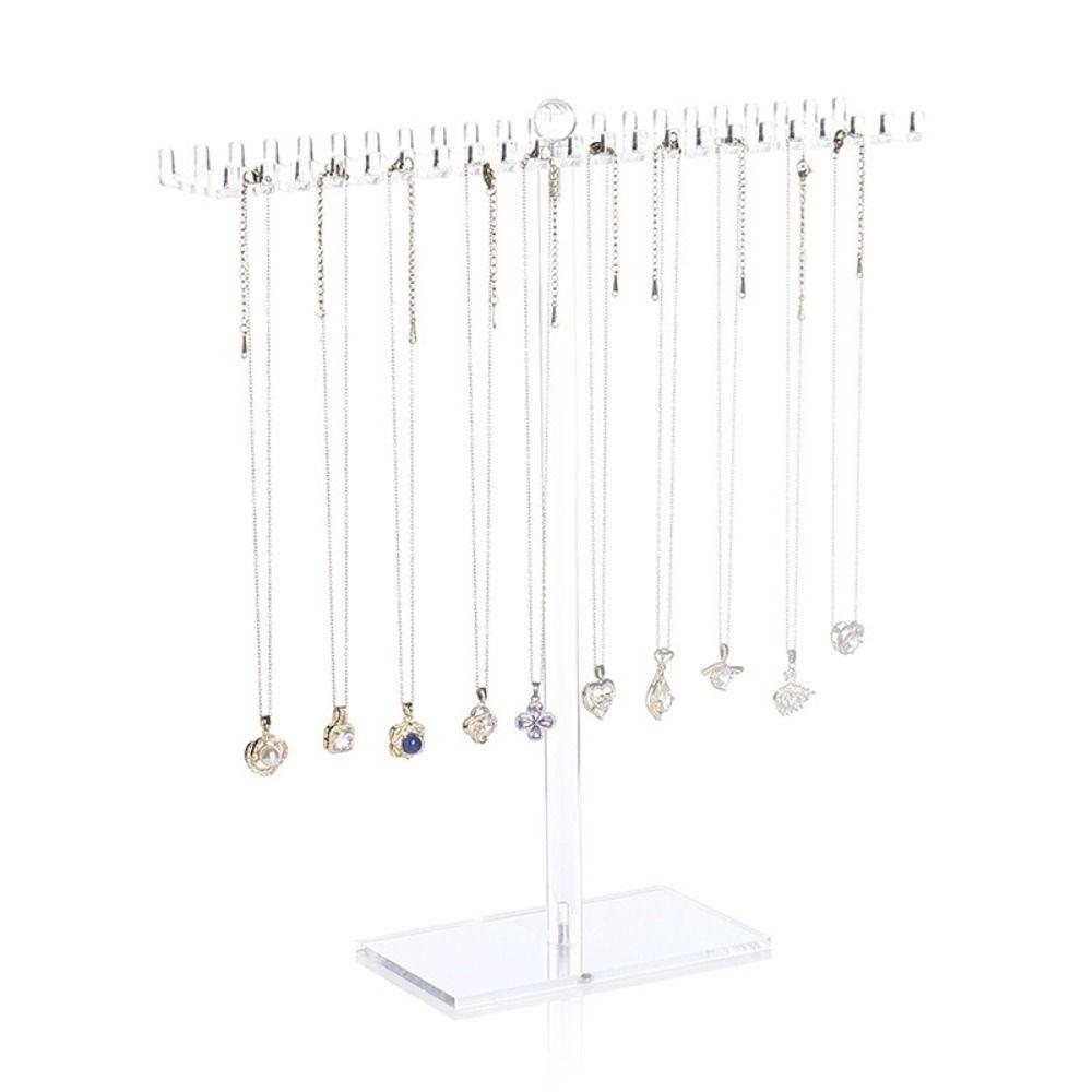 Bilateral Hook Jewelry Display Stand Acrylic Bracelet Organizer  Pendant Display