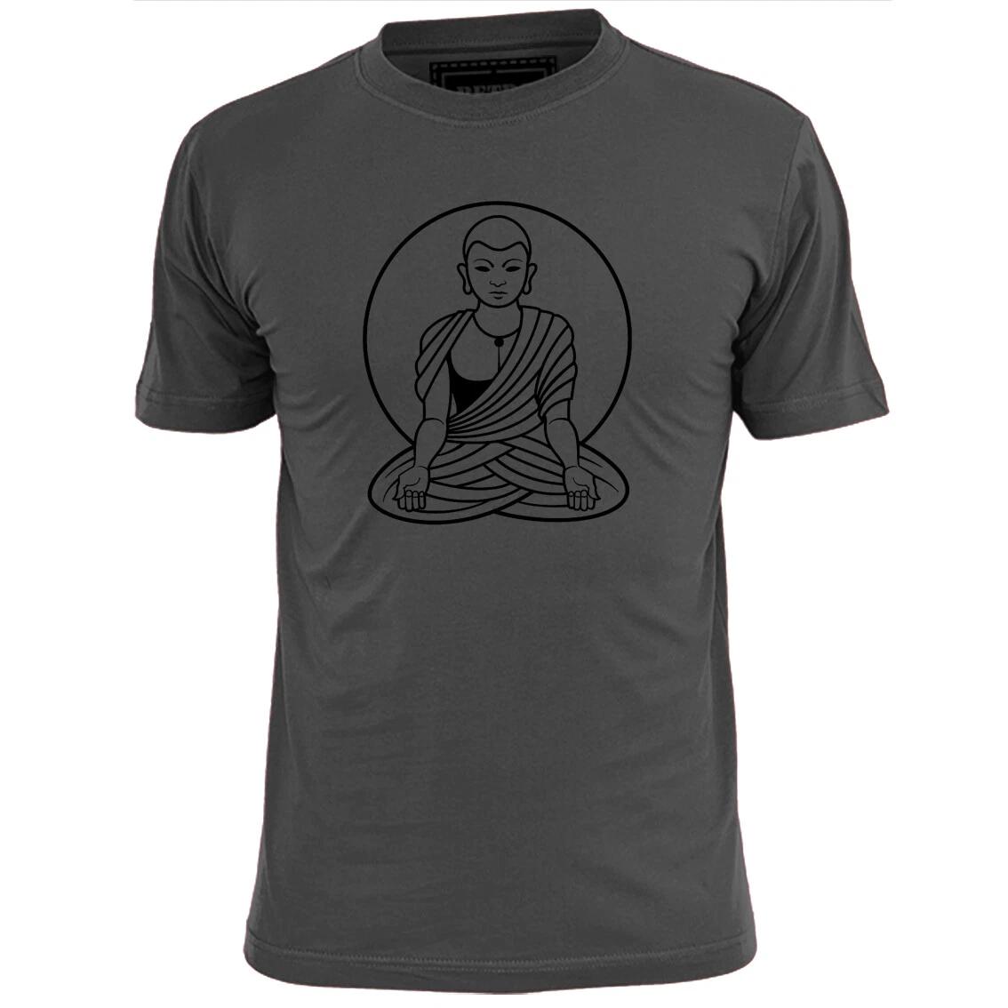 Mens Buddhist Monk T shirt Spirituality Buddhism Religion S