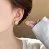 Gold Brushed Small Sugar Cube Stud Earrings for Women 2025 New Arrival Best Selling Accessible Luxury Fancy Dignified Generous Style Unique Earrings