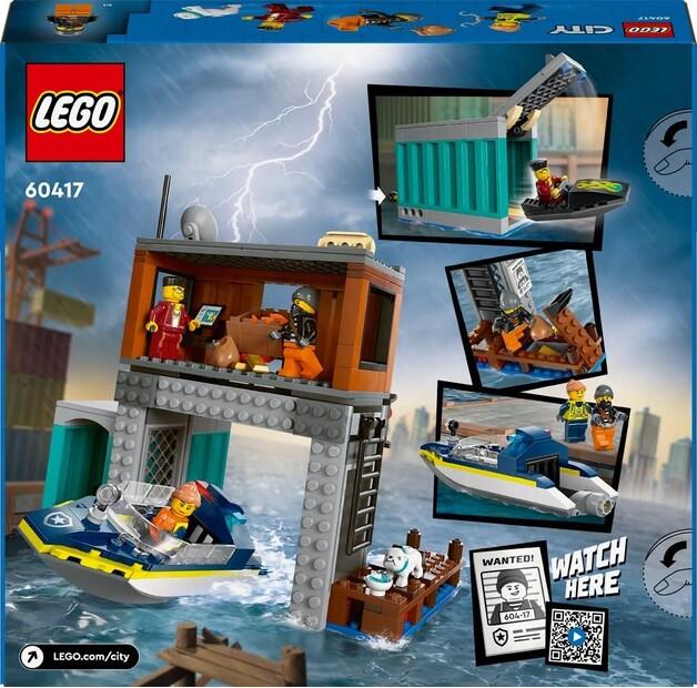 LEGO City 60417 Police Boat and Thieves Hideout