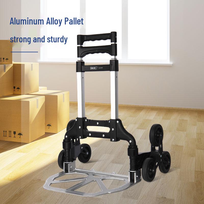 Deli DL431073 Foldable Aluminum Stair Climbing Hand Truck
